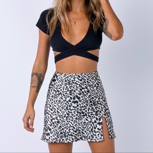 Yates Mini Skirt Leopard